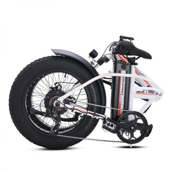 500W electric bike New Super Snow ebike 48V electric Folding bicycle aluminum alloy Motorcycle Portable electric fat tire bike Car & Vehicle Electronics