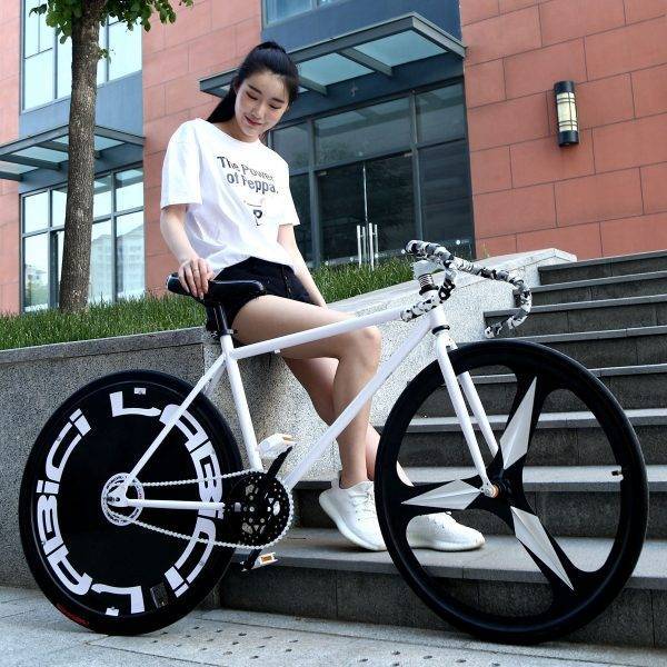 Road Bike Men and Women Student Models Captain America Inverted Brake Riding Solid Tire Bicycle Adult Vehicle Fluorescent Car & Vehicle Electronics