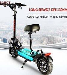 Adult Electric Scooter with seat foldable hoverboard fat tire electric kick scooter e 2400W Car & Vehicle Electronics