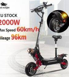 Dual Drive 2000W Adult Electric Scooter With Seat Foldable Halo Knight Fat Tire Hot Sale Electric Motorcycle Kick E Scooter Car & Vehicle Electronics