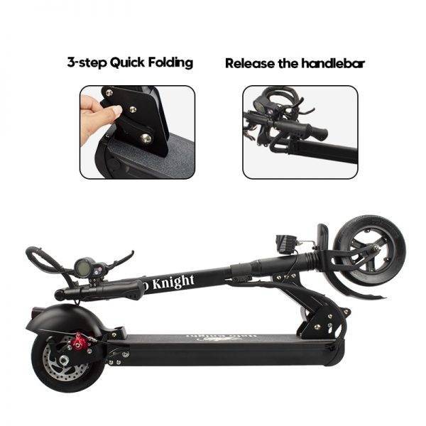 EU Stock 48V 500W Adult 45km/h Electric Scooter With Seat Halo Knight Powerful Folding E Kick Scooter With 45KM Range Battery Car & Vehicle Electronics