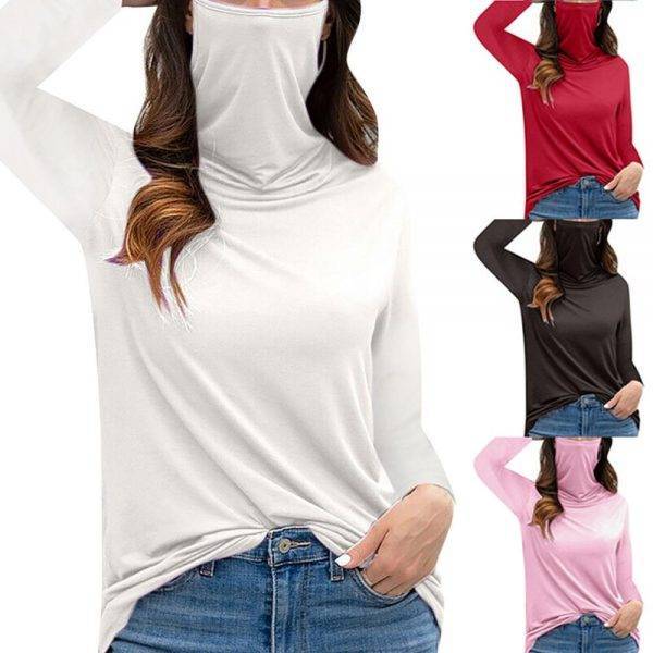 Women Love Heart Print Blouse O Neck Long Sleeve Casual Shirts Female Plus Size Loose Top Blusas Mujer #YJ Blouses & Shirts WOMEN'S FASHION