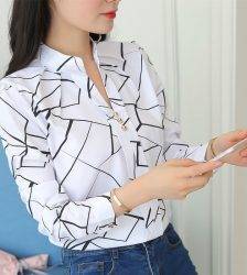 Women Tops And Blouses Office Lady Blouse Slim Shirts Women Blouses Plus Size Tops Casual Shirt Female Blusas Blouses & Shirts WOMEN'S FASHION