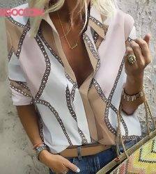 UGOCCAM Women Blouses Long Sleeve Autumn Blouse Women Blouse Shirt Office Elegant Work Shirt Plus Size Top blusas mujer de moda Blouses & Shirts WOMEN'S FASHION