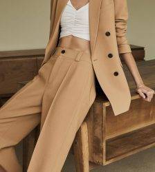 Autumn Work Fashion Pant Suits 2 Piece Set for Women Double Breasted Blazer Jacket & Trouser Office Lady Suit Feminino 2020 Pant Suits WOMEN'S FASHION