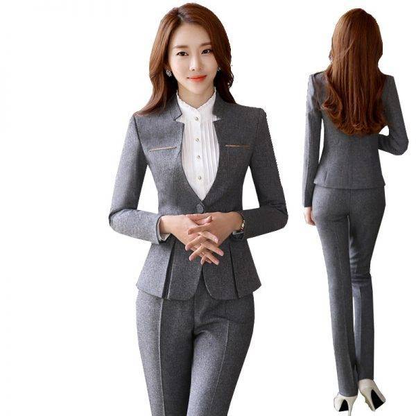 Hot Sale Formal Suits Women Uniform Elegant Business Pants Skirt Suits Female Workwear Office Suits Blazers S-4XL Pant Suits WOMEN'S FASHION