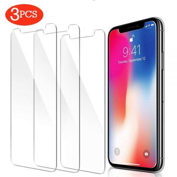3Pcs Glass for iPhone 12 11 Pro X XR XS Max Tempered Glass SE 2020 Screen Protector glass on iPhone 7 8 6s Plus X 12 mini glass Cell Phones & Accessories Mobile Phone