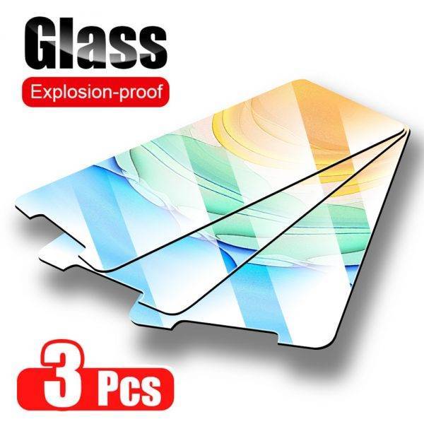 3Pcs Glass for iPhone 12 11 Pro X XR XS Max Tempered Glass SE 2020 Screen Protector glass on iPhone 7 8 6s Plus X 12 mini glass Cell Phones & Accessories Mobile Phone