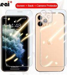 3-in-1 Full Cover For iPhone 11 Screen Protector X XR XS Max Back Tempered Glass On For iPhone 11 Pro 7 8 Plus Camera Lens Film Cell Phones & Accessories Mobile Phone