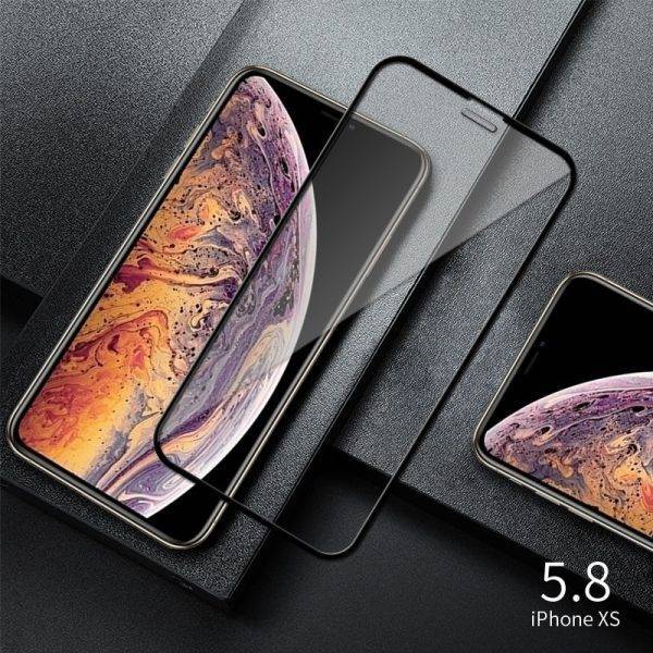 5Pcs 9H Full Cover Tempered Glass For iPhone 11 Pro Max X XS Max XR 6 6s 7 8 Plus SE 2020 Screen Protector Protective Glass Case Cell Phones & Accessories Mobile Phone
