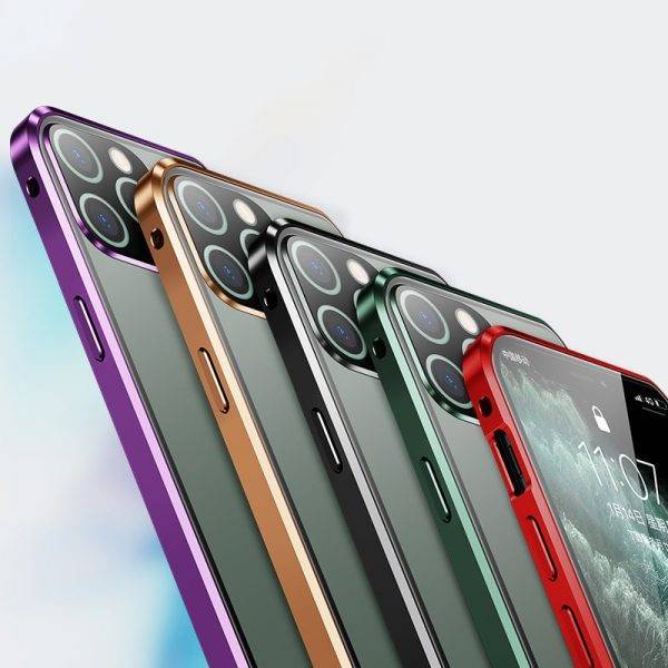 Metal Magnetic Case for iphone 11 case Bumper Glass Camera protection for iphone 11 pro max case cover coque fundas shell cases Cell Phones & Accessories Mobile Phone