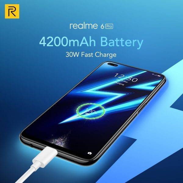 Realme 6 Pro Mobile Phone 6.6inch 90Hz Display 64MP Cam 8GB 128GB Snapdragon 720G Smartphone Cellphone Android Phone Telephones Mobile Phone
