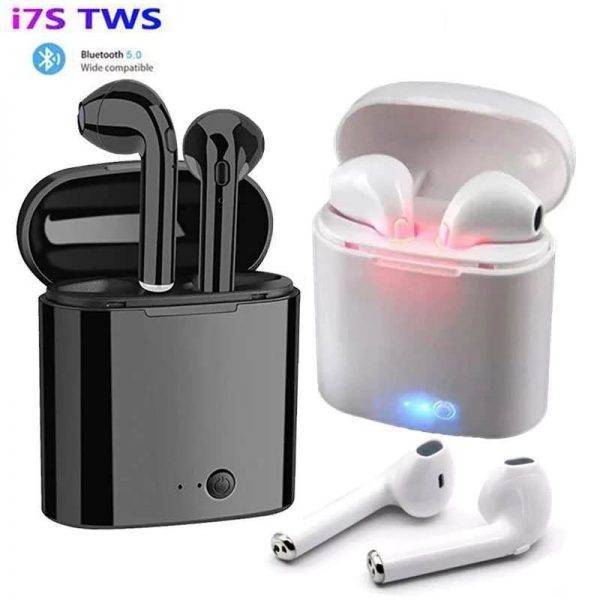 Wireless Earpiece Bluetooth i7s TWS 5.0 Earphones For Smart Phone Sport Earbuds Headset With Mic Xiaomi Samsung Huawei Iphone Mobile Phone