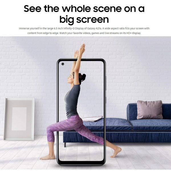 Global Version Samsung Galaxy A21s A217F/DS 4G Mobile Phone 4GB 64GB Octa Core 6.5″ 5000mAh 4Camera 48MP NFC Dual SIM Android 10 Mobile Phone