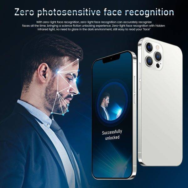 Global Version I12 Pro Max 6.7inch Smartphones 6800mAh 16G+512G Android Phone Celular Case Touch Screen Face ID 5G Network Phone ELECTRONICS Mobile Phone