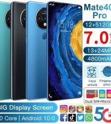 Global Version Ultra Thin Mate40 Pro Smartphone 6000mAh Full Screen 7.30 Inch Deca Core 8GB 512GB 4G LTE 5G Network Cell phones ELECTRONICS Mobile Phone