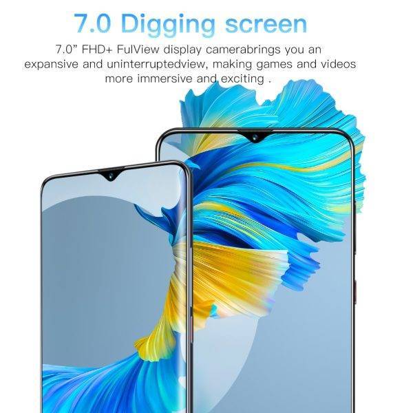 Global Version Ultra Thin Mate40 Pro Smartphone 6000mAh Full Screen 7.30 Inch Deca Core 8GB 512GB 4G LTE 5G Network Cell phones ELECTRONICS Mobile Phone