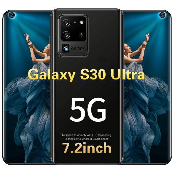 New Smartphone Gaxlay S30 Ultra 32MP HD Rear Camera 12+512GB Support Face Recognition Fingerprint Unlock Global Version Celular Mobile Phone