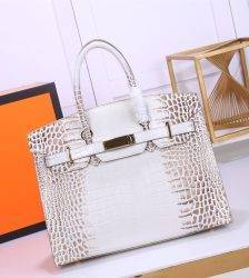 Original Handbag Women’s Crocodile Pattern Genuine Leather Famous Brand Lock Design Luxury Shoulder Bag Fashion Messenger Bag Handbags WOMEN'S FASHION