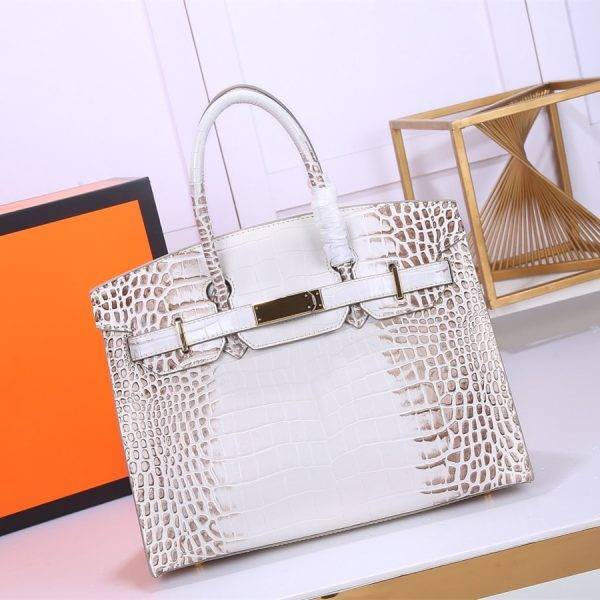 Original Handbag Women’s Crocodile Pattern Genuine Leather Famous Brand Lock Design Luxury Shoulder Bag Fashion Messenger Bag Handbags WOMEN'S FASHION